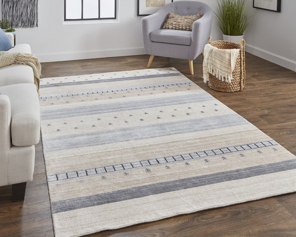 Feizy Legacy 6578F Beige/Gray Area Rug Lifestyle Image Featured