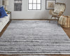 Feizy Alden 8637F Charcoal Area Rug by Thom Filicia Lifestyle Image Feature