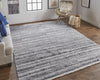 Feizy Alden 8637F Charcoal Area Rug Lifestyle Image