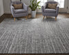 Feizy Alford 6913F Charcoal Area Rug Lifestyle Image