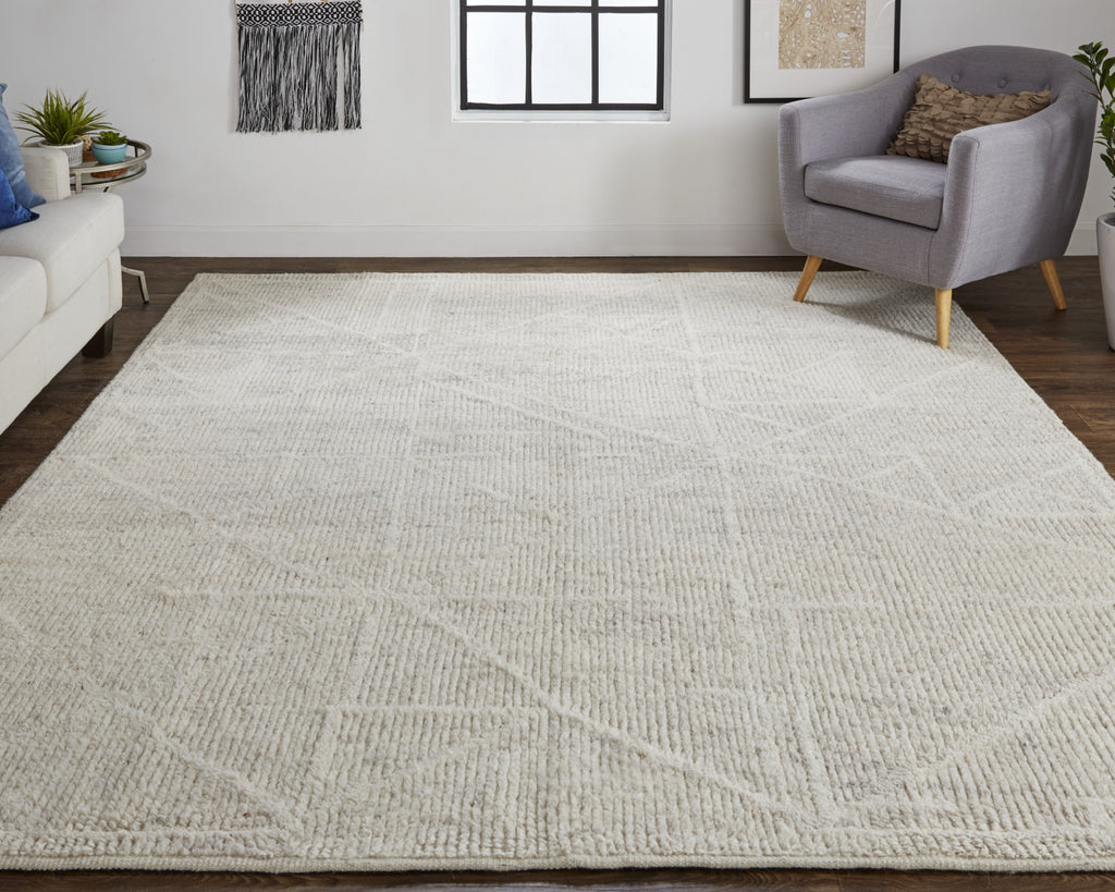 Feizy Alford 6921F Ivory/Beige Area Rug Lifestyle Image Feature