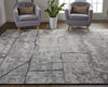Feizy Alford 6925F Gray/Charcoal Area Rug Lifestyle Image