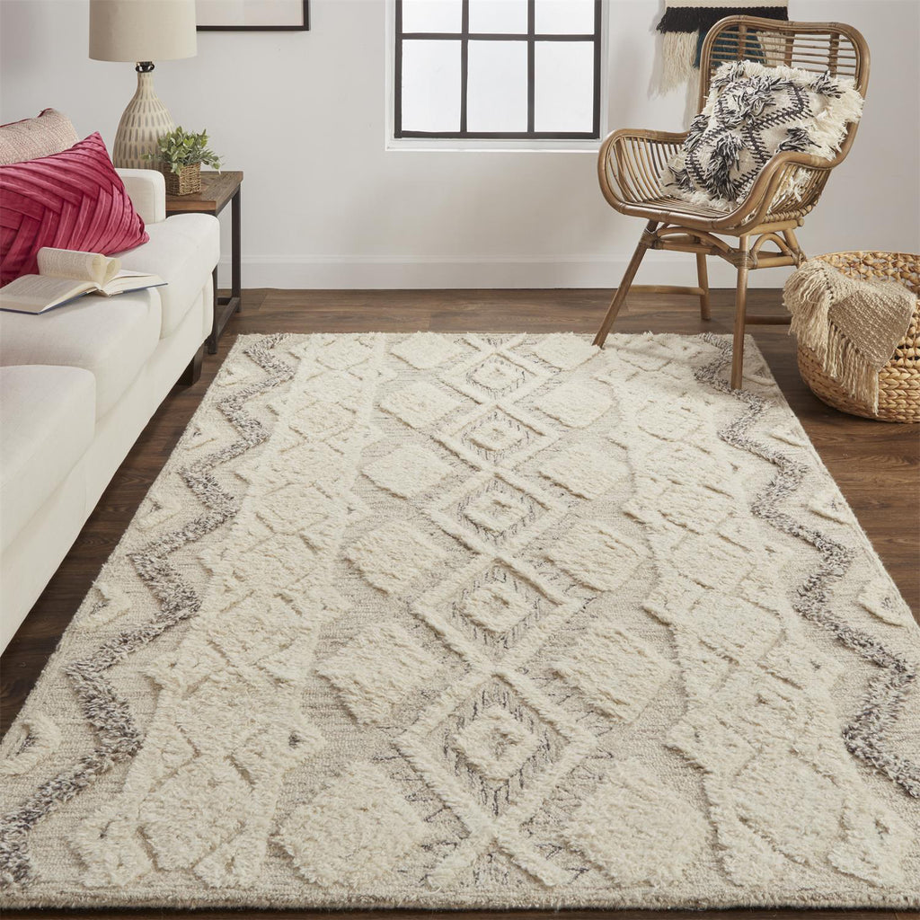 Feizy Anica 8006F Gray Area Rug Lifestyle Image Feature