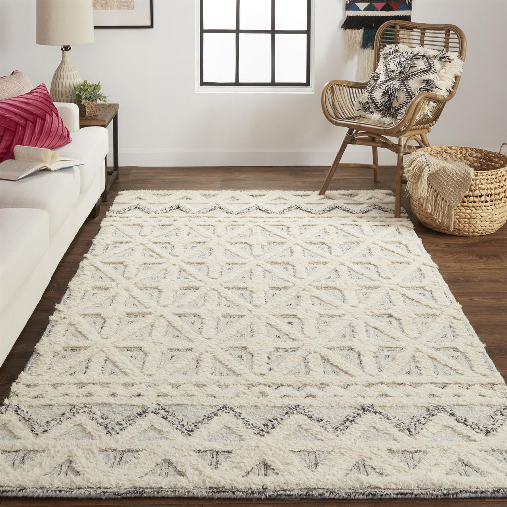 Feizy Anica 8007F Blue/Ivory Area Rug Lifestyle Image Feature