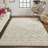 Feizy Anica 8010F Beige Area Rug Lifestyle Image Feature