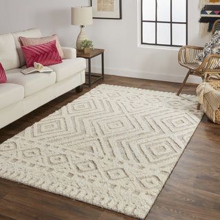 Feizy Anica 8010F Beige Area Rug Lifestyle Image