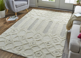 Feizy Anica 8013F Ivory Area Rug Lifestyle Image Feature