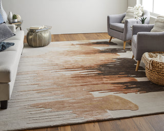 Feizy Anya 8883F Rust/Brown Area Rug Lifestyle Image