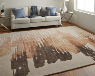 Feizy Anya 8883F Rust/Brown Area Rug Lifestyle Image