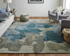 Feizy Anya 8885F Blue/Green Area Rug Lifestyle Image Feature