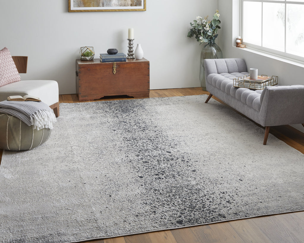 Feizy Astra 39L2F Ivory/Gray Area Rug Lifestyle Image Feature
