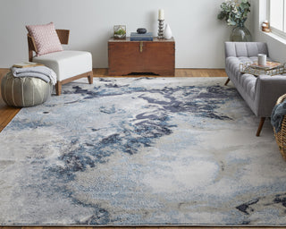 Feizy Astra 39L4F Gray/Navy Area Rug Lifestyle Image