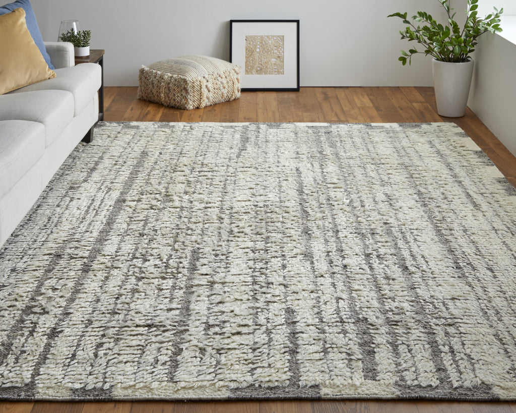 Feizy Ashby 8906F Ivory/Gray Area Rug Lifestyle Image Feature