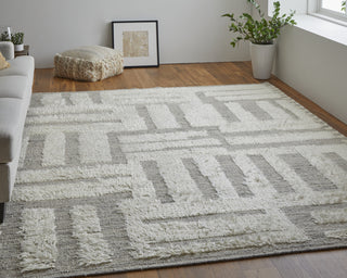 Feizy Ashby 8909F Ivory/Gray Area Rug Lifestyle Image