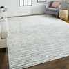 Feizy Atwell 3218F Green/Gray Area Rug Lifestyle Image Feature