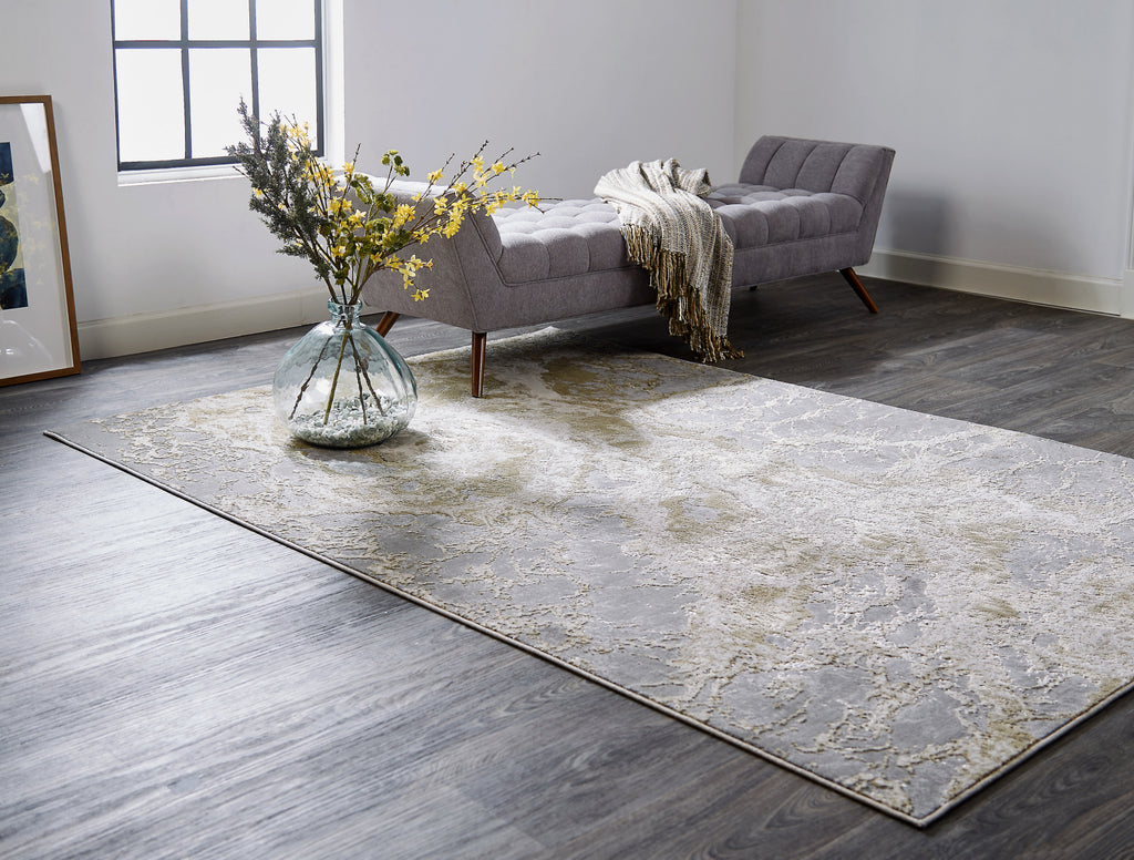 Feizy Aura 3563F Beige/Gray Area Rug Incredible Rugs and Decor