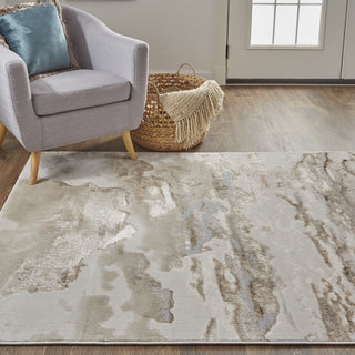 Feizy Aura 3727F Beige/Gold Area Rug Lifestyle Image