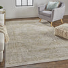 Feizy Aura 3734F Brown/Gold Area Rug Lifestyle Image