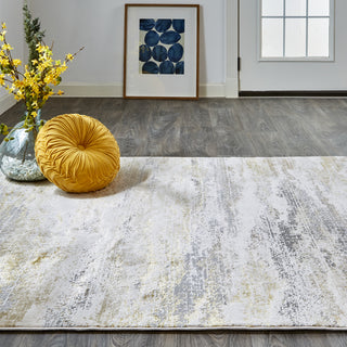 Feizy Aura 3735F Beige/Gold Area Rug Lifestyle Image