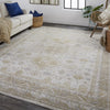 Feizy Aura 3738F Gold/Beige Area Rug Lifestyle Image