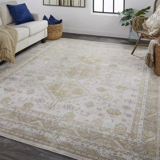 Feizy Aura 3738F Gold/Beige Area Rug Lifestyle Image