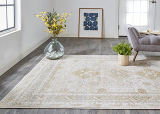 Feizy Aura 3738F Gold/Beige Area Rug Lifestyle Image