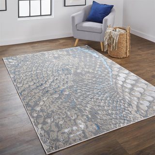 Feizy Azure 3403F Blue/Silver Area Rug Lifestyle Image