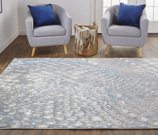 Feizy Azure 3403F Blue/Silver Area Rug Lifestyle Image