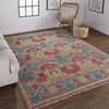 Feizy Beall 6633F Blue/Red Area Rug Lifestyle Image