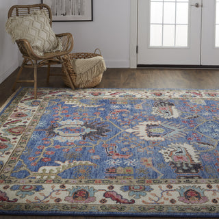 Feizy Beall 6708F Blue/Red Area Rug Lifestyle Image