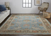 Feizy Beall 6710F Blue/Brown Area Rug Lifestyle Image Feature