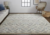 Feizy Beall 6711F Beige/Blue Area Rug Lifestyle Image Feature
