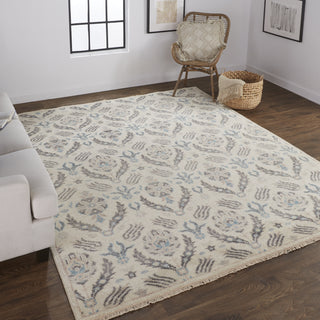 Feizy Beall 6711F Beige/Blue Area Rug Lifestyle Image