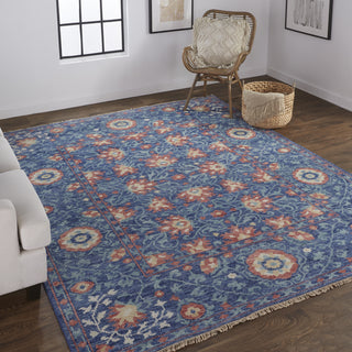 Feizy Beall 6713F Blue/Orange Area Rug Lifestyle Image