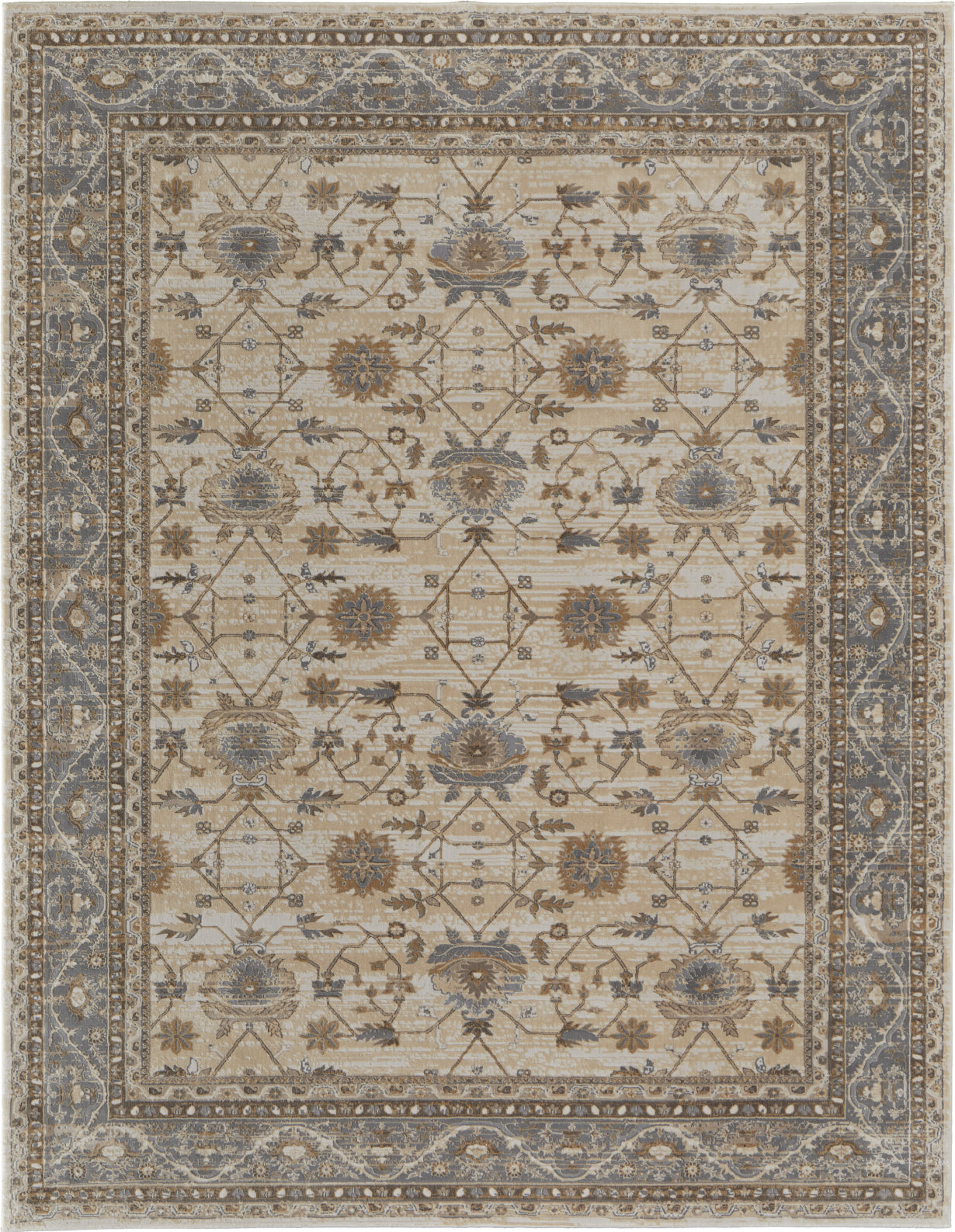Feizy Celene 39KXF Beige/Gray Area Rug – Incredible Rugs and Decor