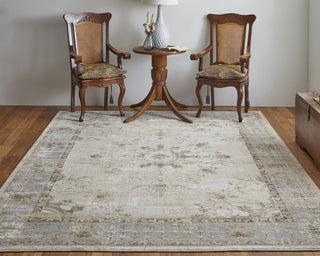 Feizy Celene 39KWF Beige/Gray Area Rug Lifestyle Image