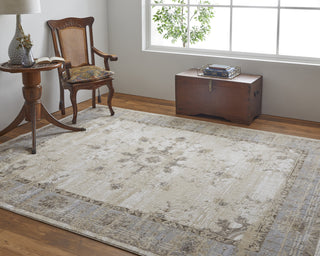 Feizy Celene 39KWF Beige/Gray Area Rug Lifestyle Image