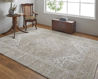 Feizy Celene 39KXF Beige/Brown Area Rug Lifestyle Image