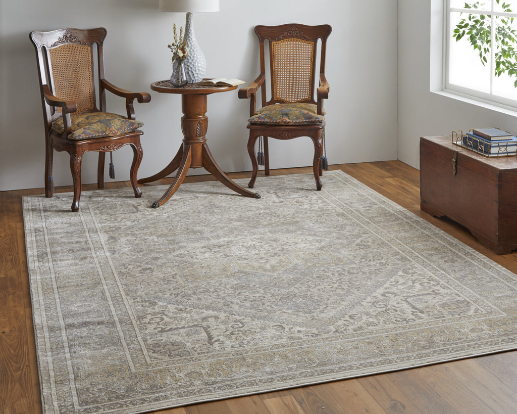Feizy Celene 39KXF Beige/Gray Area Rug – Incredible Rugs and Decor