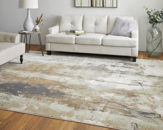 Feizy Clio 39K1F Brown/Beige Area Rug Lifestyle Image