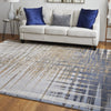 Feizy Clio 39K4F Navy/Gray Area Rug Lifestyle Image