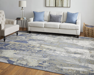 Feizy Clio 39K6F Blue/Gray Area Rug Lifestyle Image