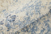 Feizy Camellia 39K7F Blue/Ivory Area Rug Corner Image with Rug Pad
