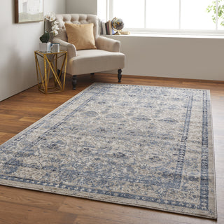 Feizy Camellia 39K7F Blue/Ivory Area Rug Lifestyle Image