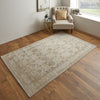 Feizy Camellia 39K7F Gray/Ivory Area Rug Lifestyle Image Feature