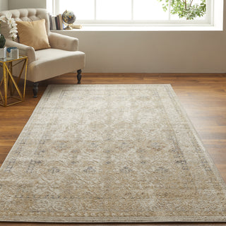 Feizy Camellia 39K7F Gray/Ivory Area Rug Lifestyle Image