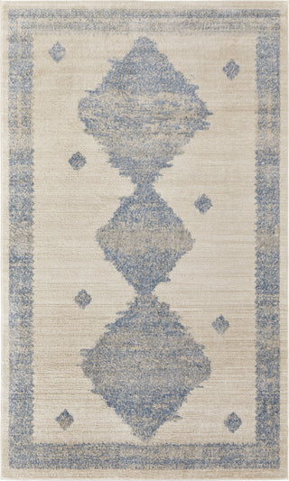 Feizy Camellia 39K9F Blue/Ivory Area Rug main image