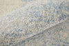 Feizy Camellia 39K9F Blue/Ivory Area Rug Corner Image with Rug Pad