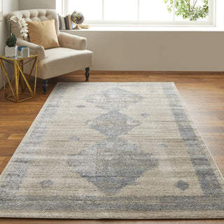 Feizy Camellia 39K9F Blue/Ivory Area Rug Lifestyle Image