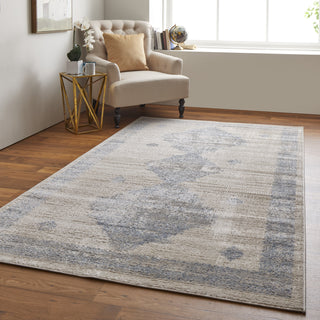 Feizy Camellia 39K9F Blue/Ivory Area Rug Lifestyle Image